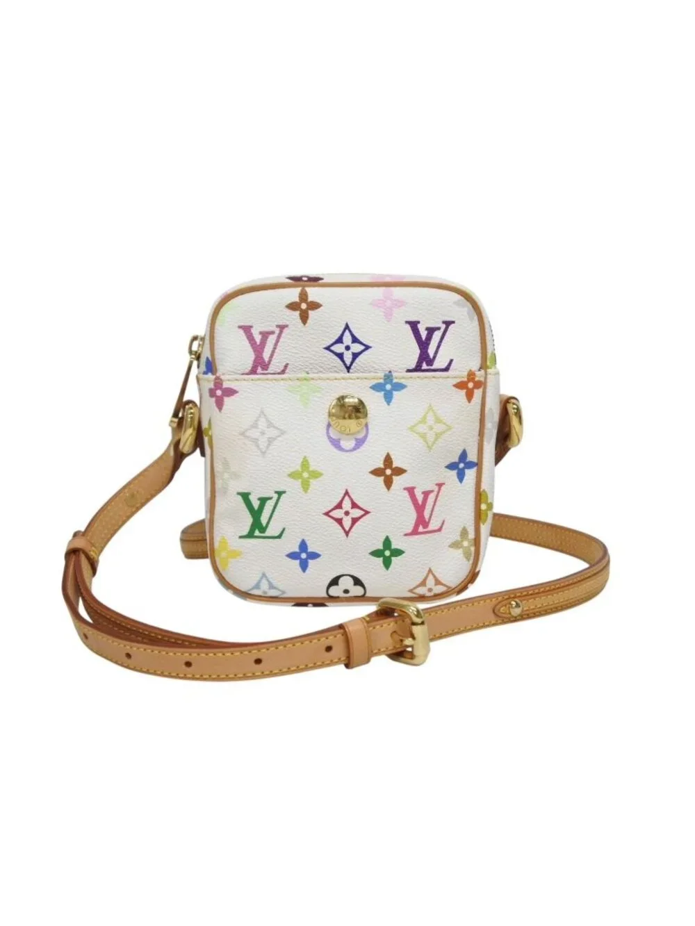 Louis Vuitton Shoulder Bag Lift Blanc Monogram Multicolor Gold